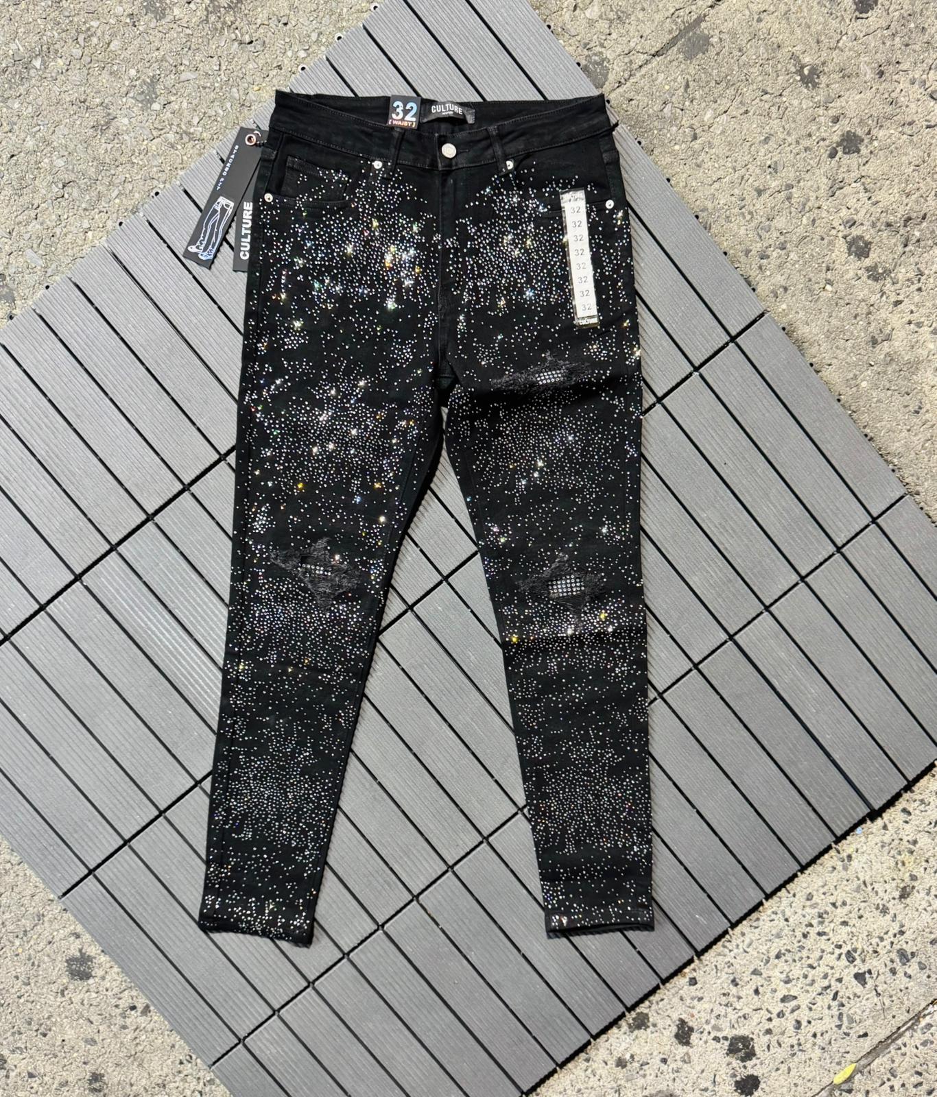 CULTURE JEANS SKINY BLACK