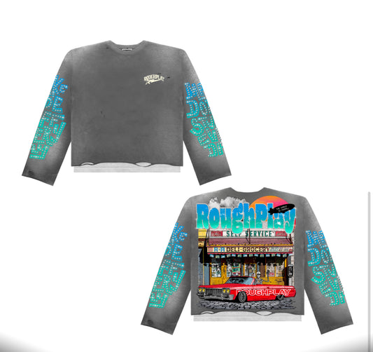 ROUGHPLAY BODEGA LONG SLEEVE (GRY)