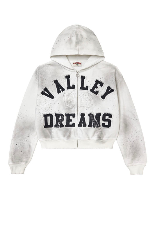 VALLEY DREAMS WHITE ZIP UP