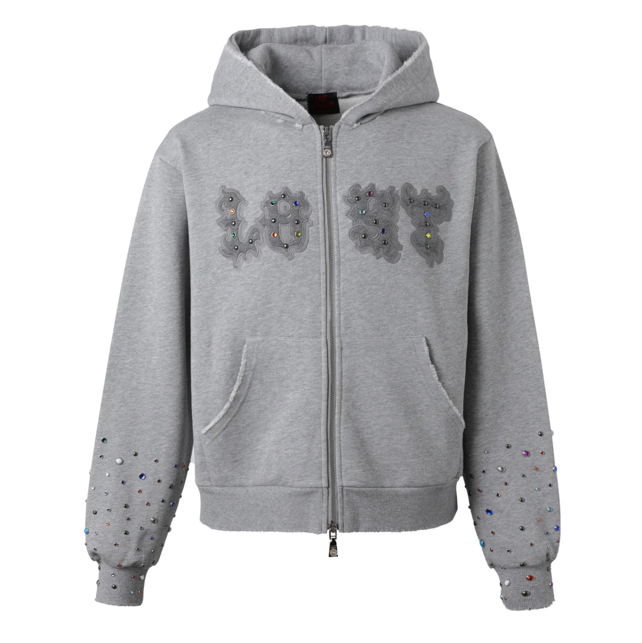 LOST Ash Grey Patch Zip Up
