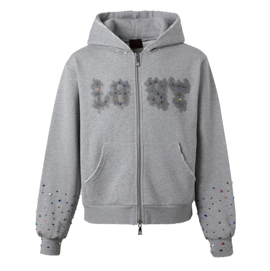 LOST Ash Grey Patch Zip Up