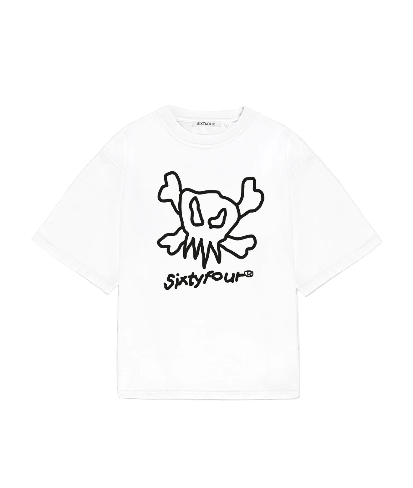 DRAW SKULL - WHITE TEE