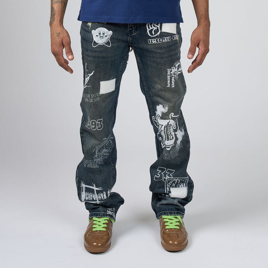 DUAA JEANS THOUGHTS BLUE