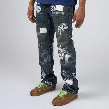 DUAA JEANS THOUGHTS BLUE