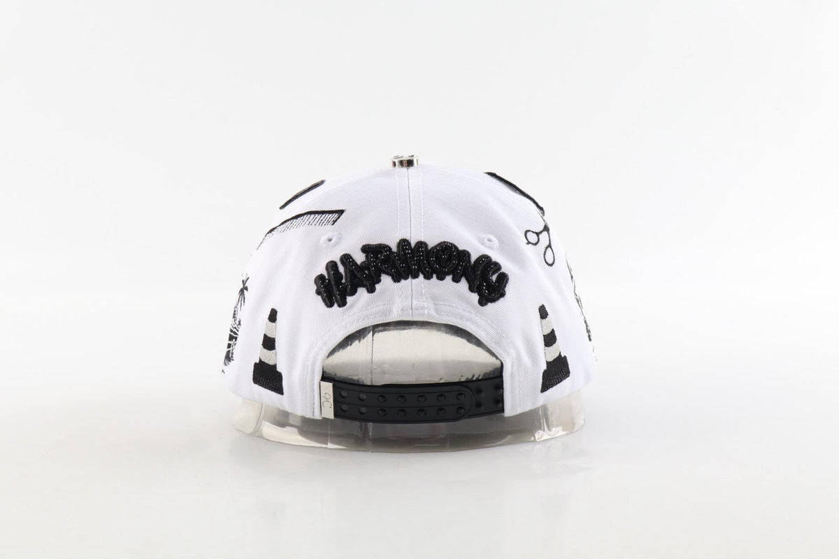HARMONY X VQZ CAPS WHITE BLACK