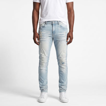 SKINY Double Whisker Jeans BLUE white