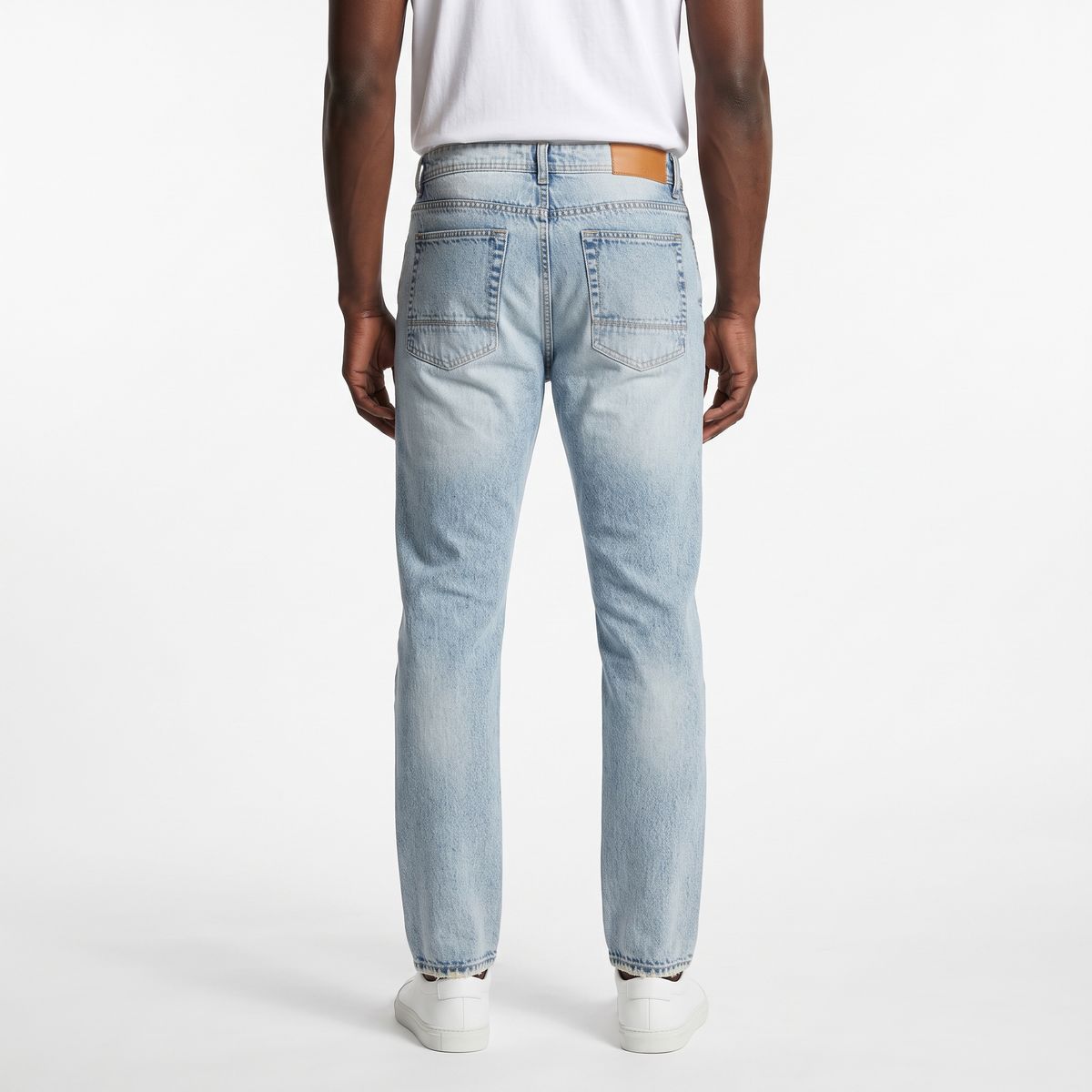 Vintage Ripped Rigid Jeans BLUE