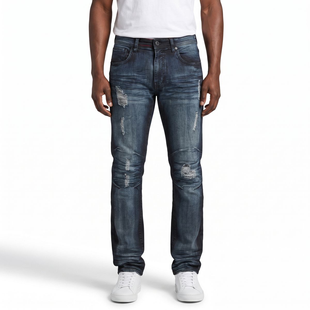 Double Whisker Jeans Blue