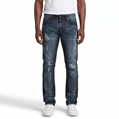 Double Whisker Jeans Blue