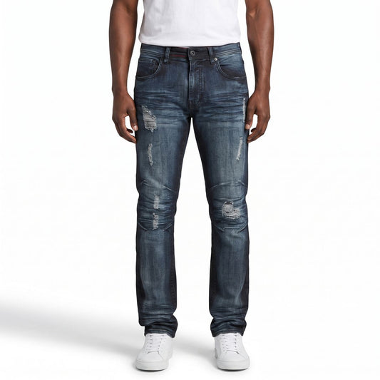 Double Whisker Jeans Blue