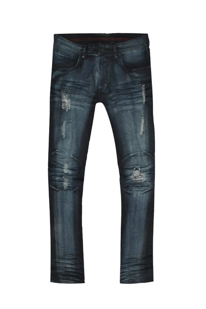Double Whisker Jeans Blue