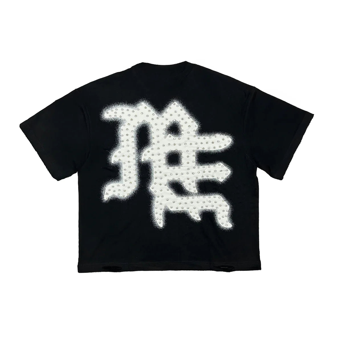 Emoxion Black ‘End’ Rhinestone Tee