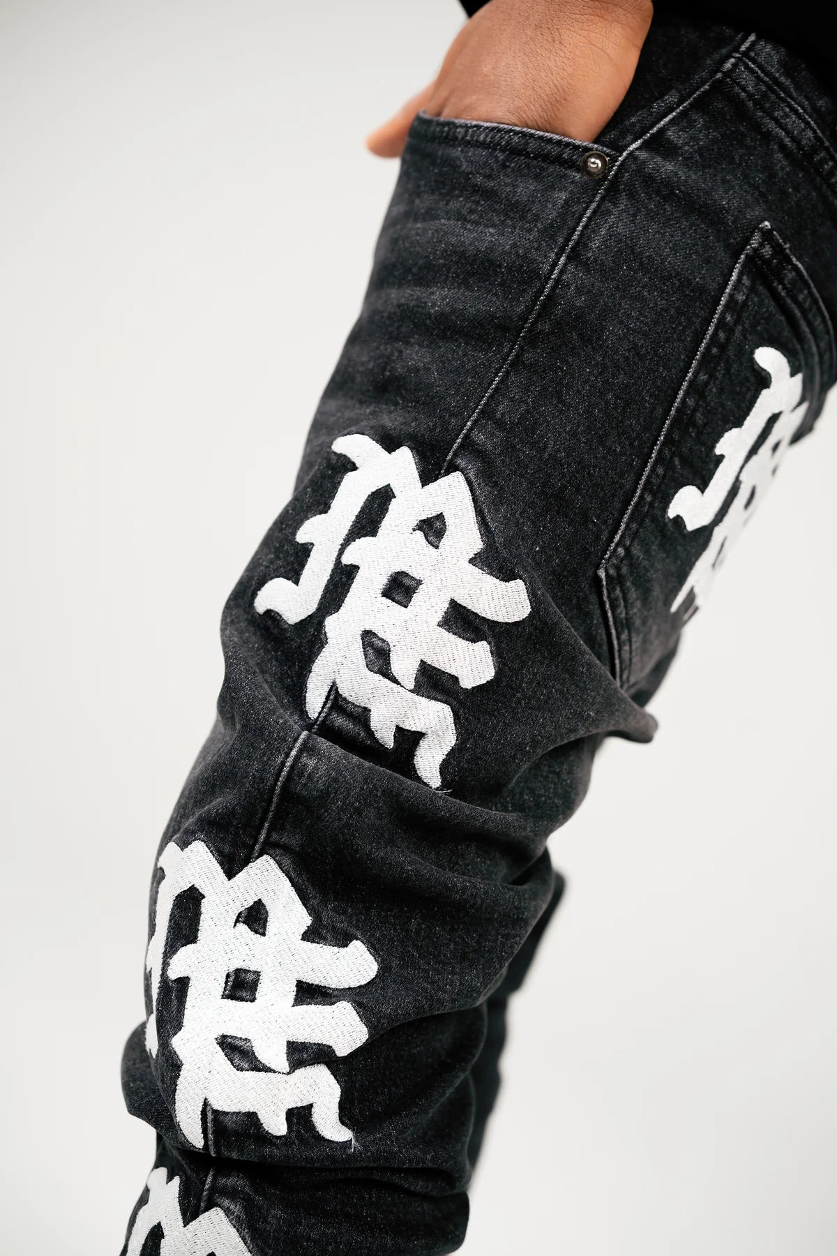 EMOXION Monogram Denim Black Wash
