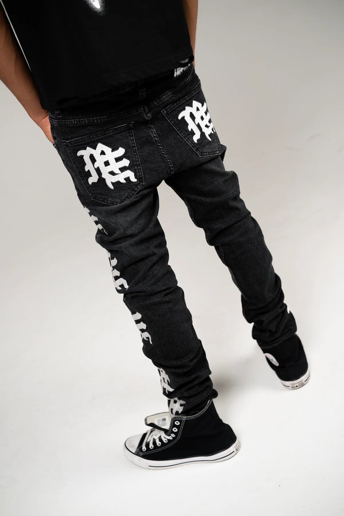 EMOXION Monogram Denim Black Wash