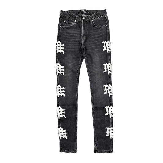 EMOXION Monogram Denim Black Wash