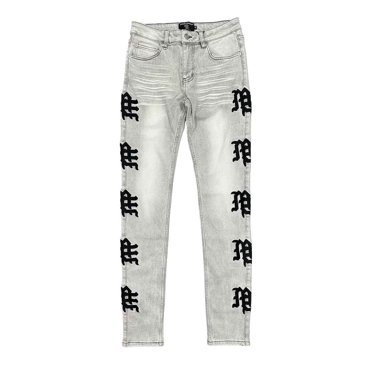 EMOXION Monogram Denim Grey  Wash