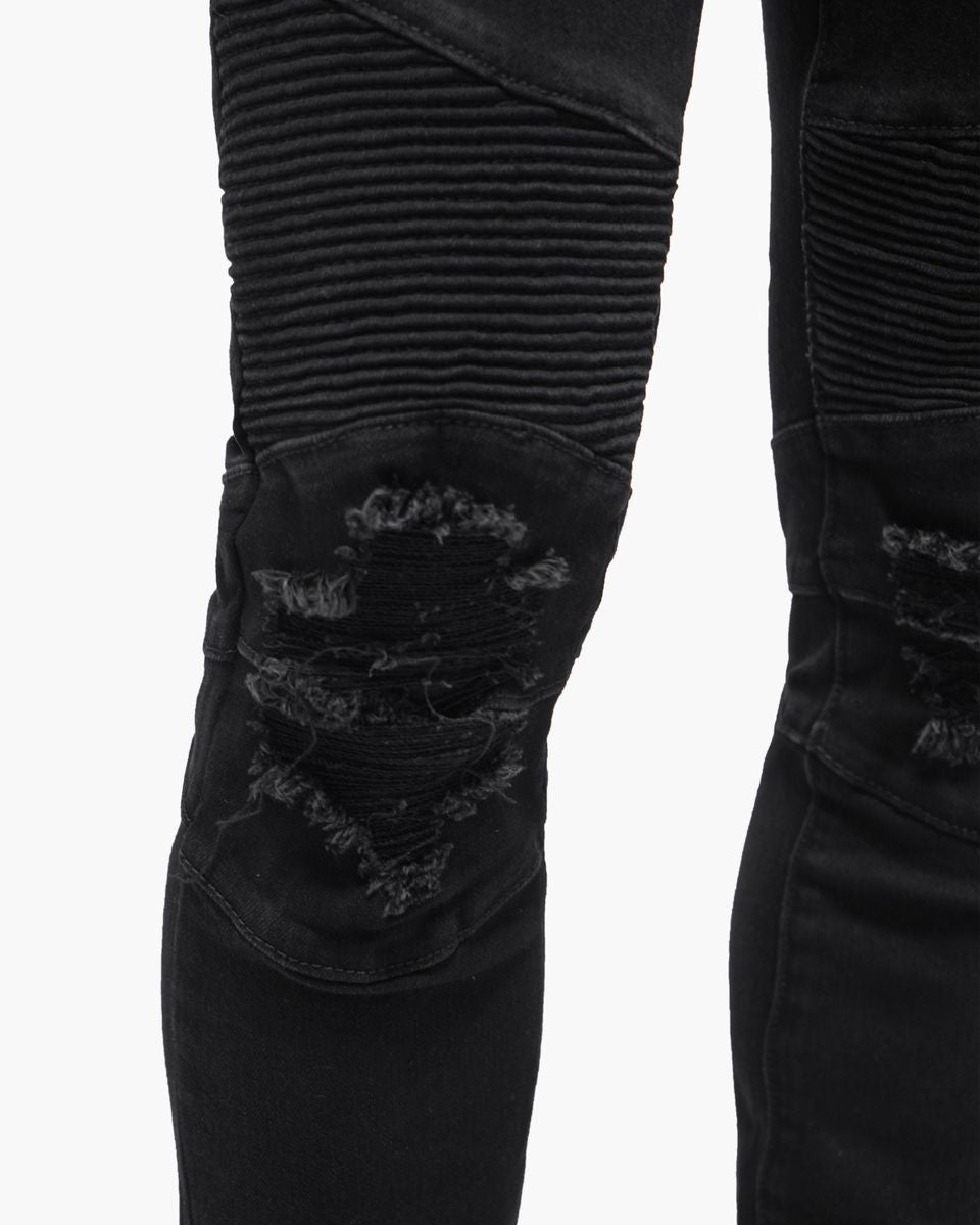 VALABASAS Mr.Biker Black Skinny Jeans