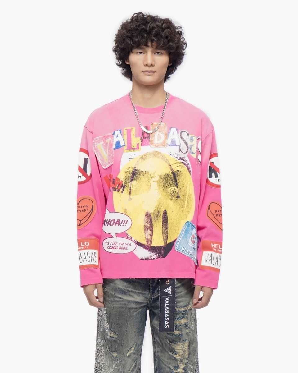 VALABASAS PINK  Long Sleeve Tee (copia)