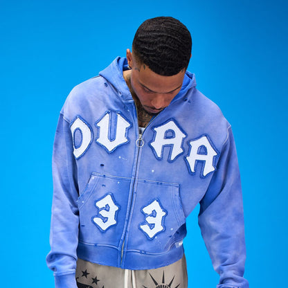 DUAA 33 BLUE HOODIE