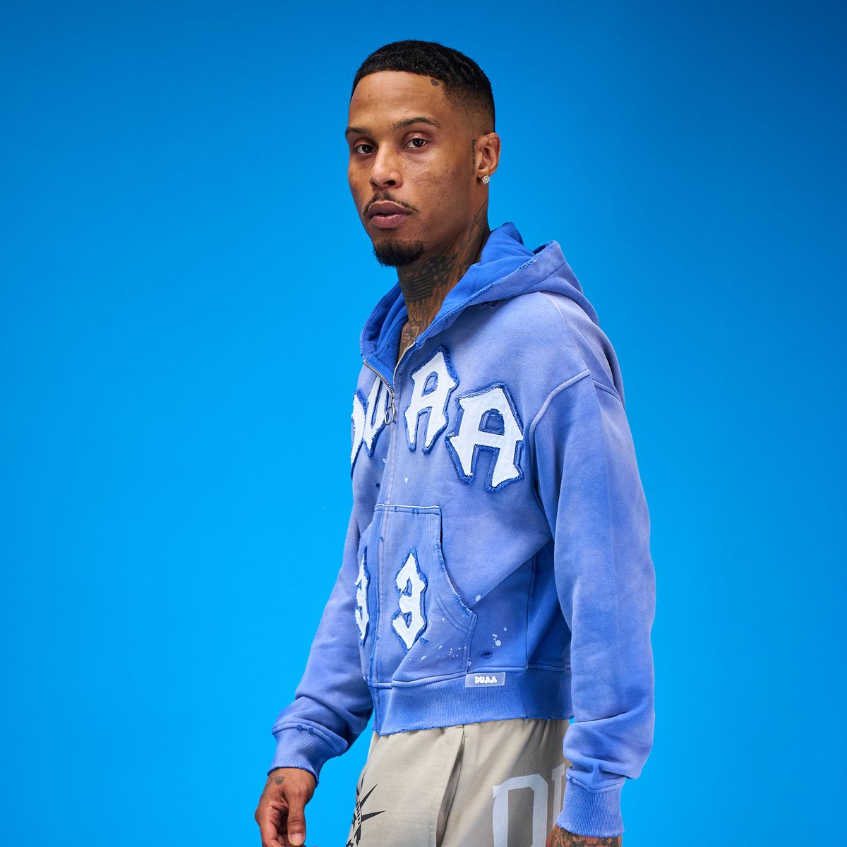 DUAA 33 BLUE HOODIE