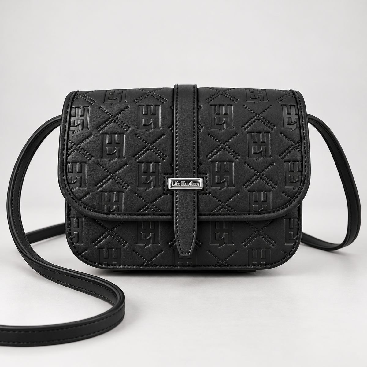 LIFE HUSTLER –MESSENGER BAG BLACK