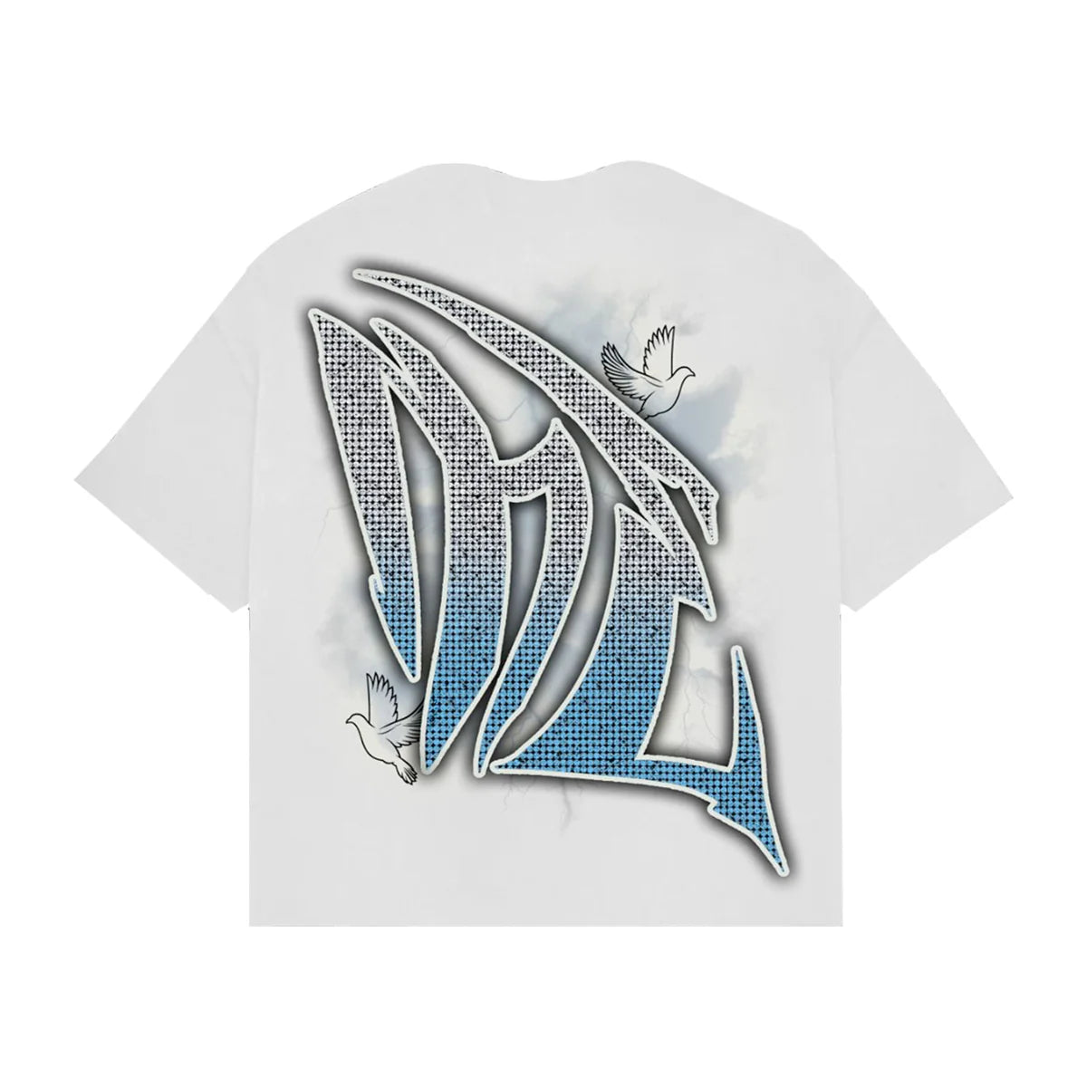 Emoxion White ‘Dove’ Rhinestone Tee