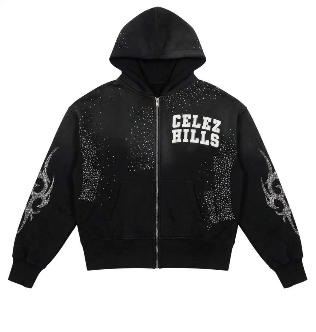 CELEZHILLS BLACK HODDIE VVS💎