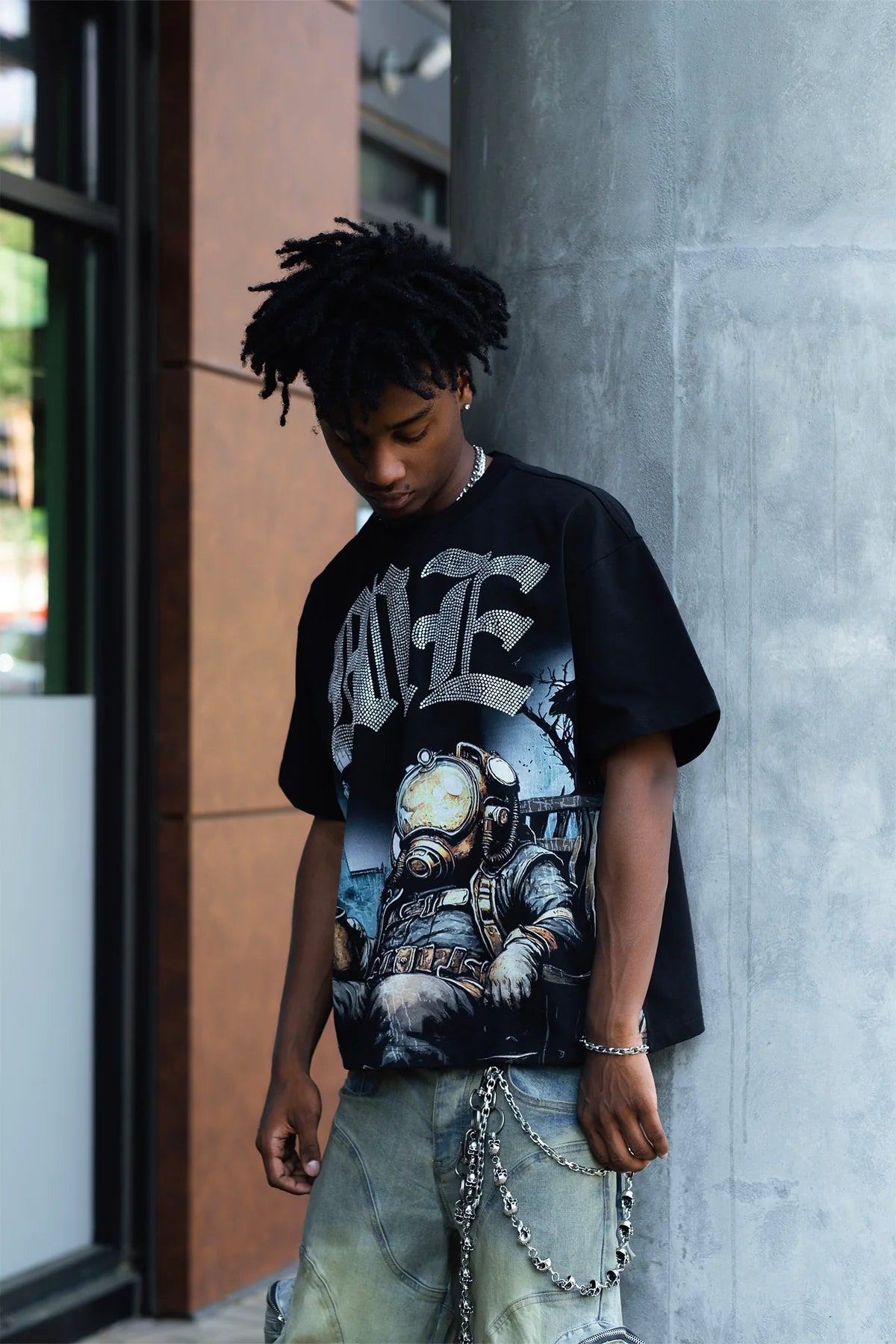 Astronaut” Rhinestone Tee