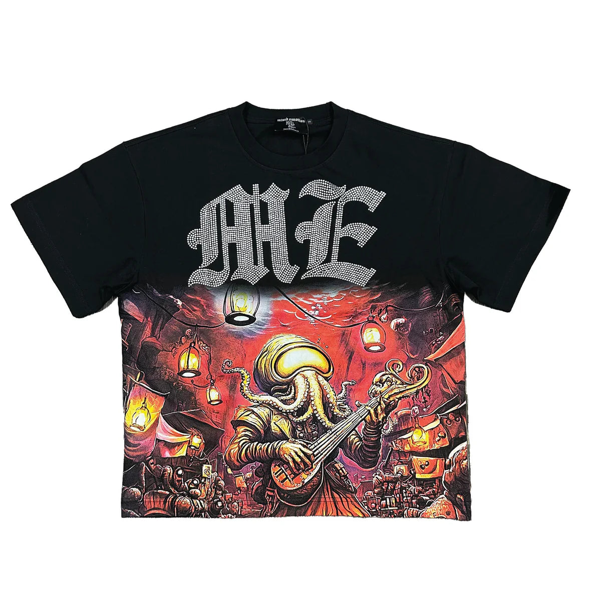 Octopus” Rhinestone Tee