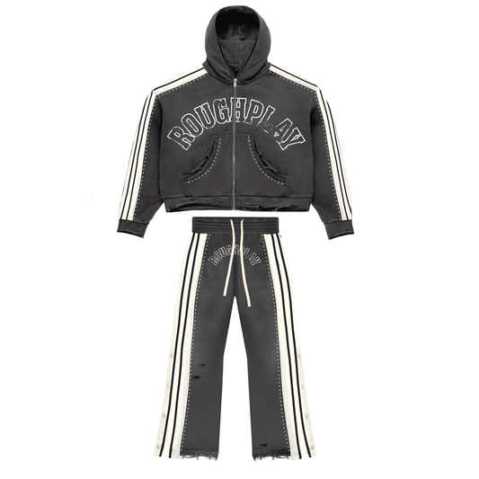 RoughPlay🩹Stripe Sweatsuit (GRY)