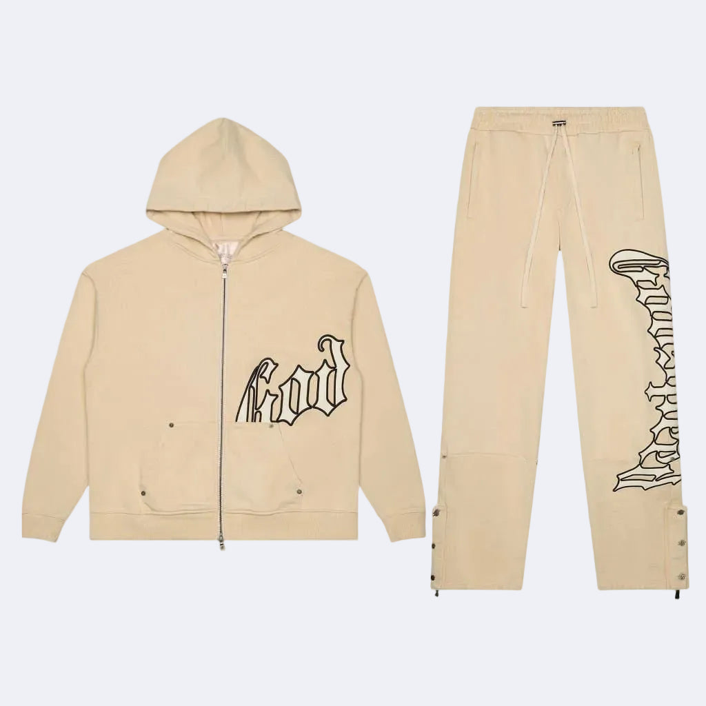 OG Logo Sweatsuit V2 (Creme/Bone) BOOM