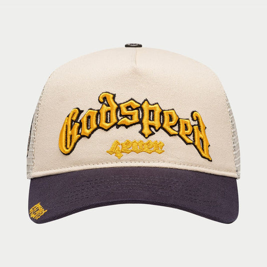 GOSPED GS Forever Trucker Hat (Bone/Yellow