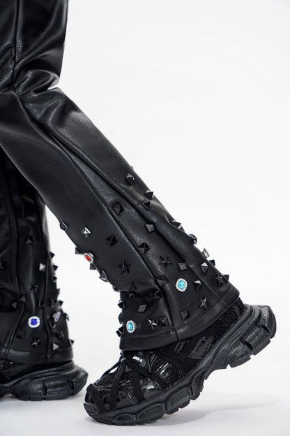 VALABASAS BLACK LEATHER