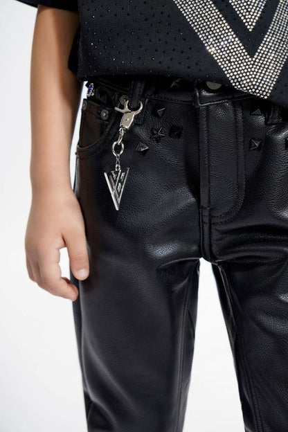 VALABASAS BLACK LEATHER