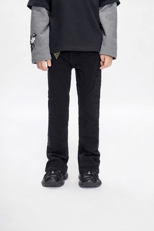 VALABASAS Kids Lore Jet Black Stacked Jeans