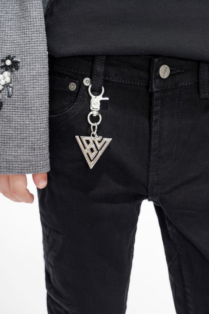 VALABASAS Kids Lore Jet Black Stacked Jeans