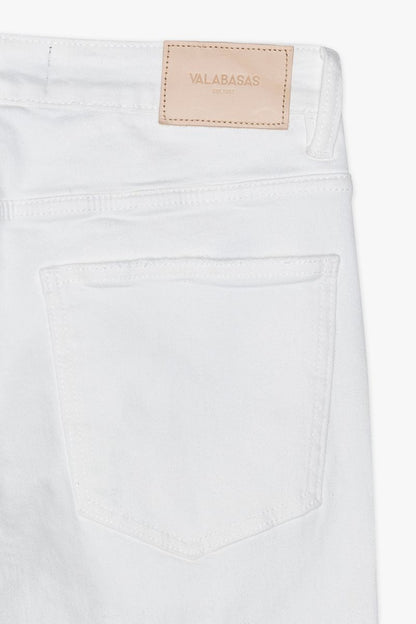 VALABASAS JEANS Mr.Stacked-WHITE