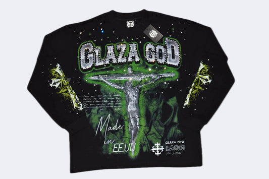 CRUCIFIXION | GOLD |GLAZA- Long Sleeve
