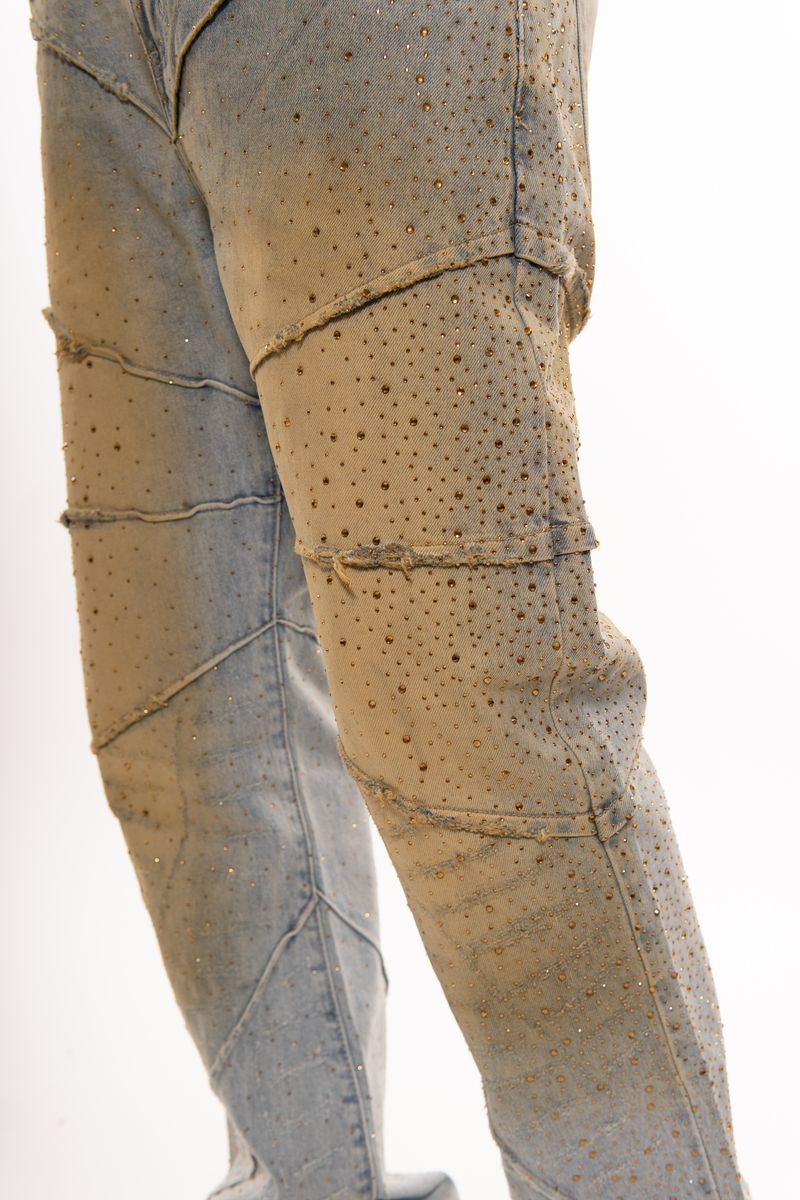 VICIOUS JEAN DENIN CREAM & BLUE