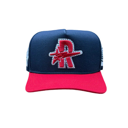 ROUDPLAY 🩹 SNAPBACK (NVY X RED X WHT)