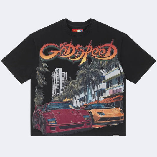 Godpeed South Beach Drive T-Shirt (Black)