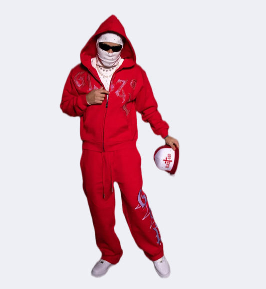 GLAZA- SWEATSHIRT SETS |ROJO|-004 -