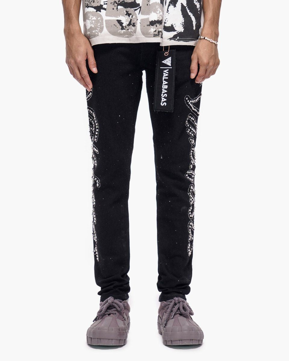 VALABASAS Licium Jet Black Skinny