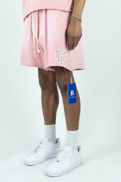 R3BEL SET SHORT + CAMISETA WHITE PINCK