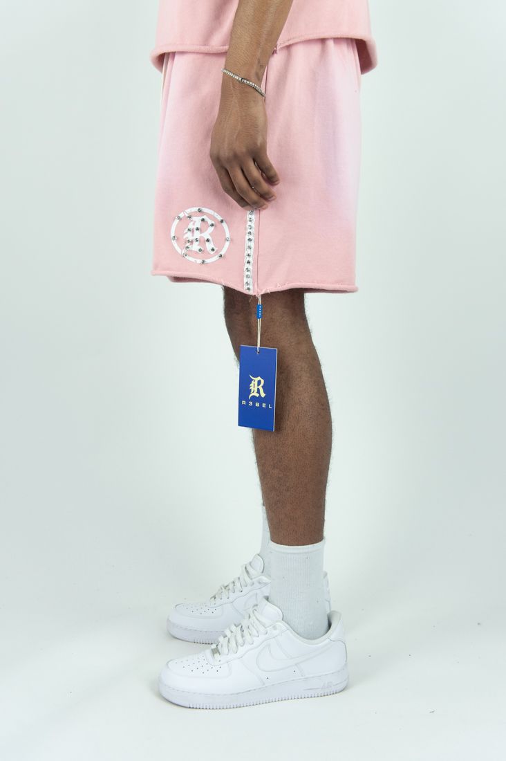 R3BEL SET SHORT + CAMISETA WHITE PINCK