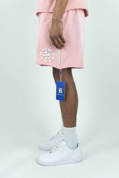 R3BEL SET SHORT + CAMISETA WHITE PINCK