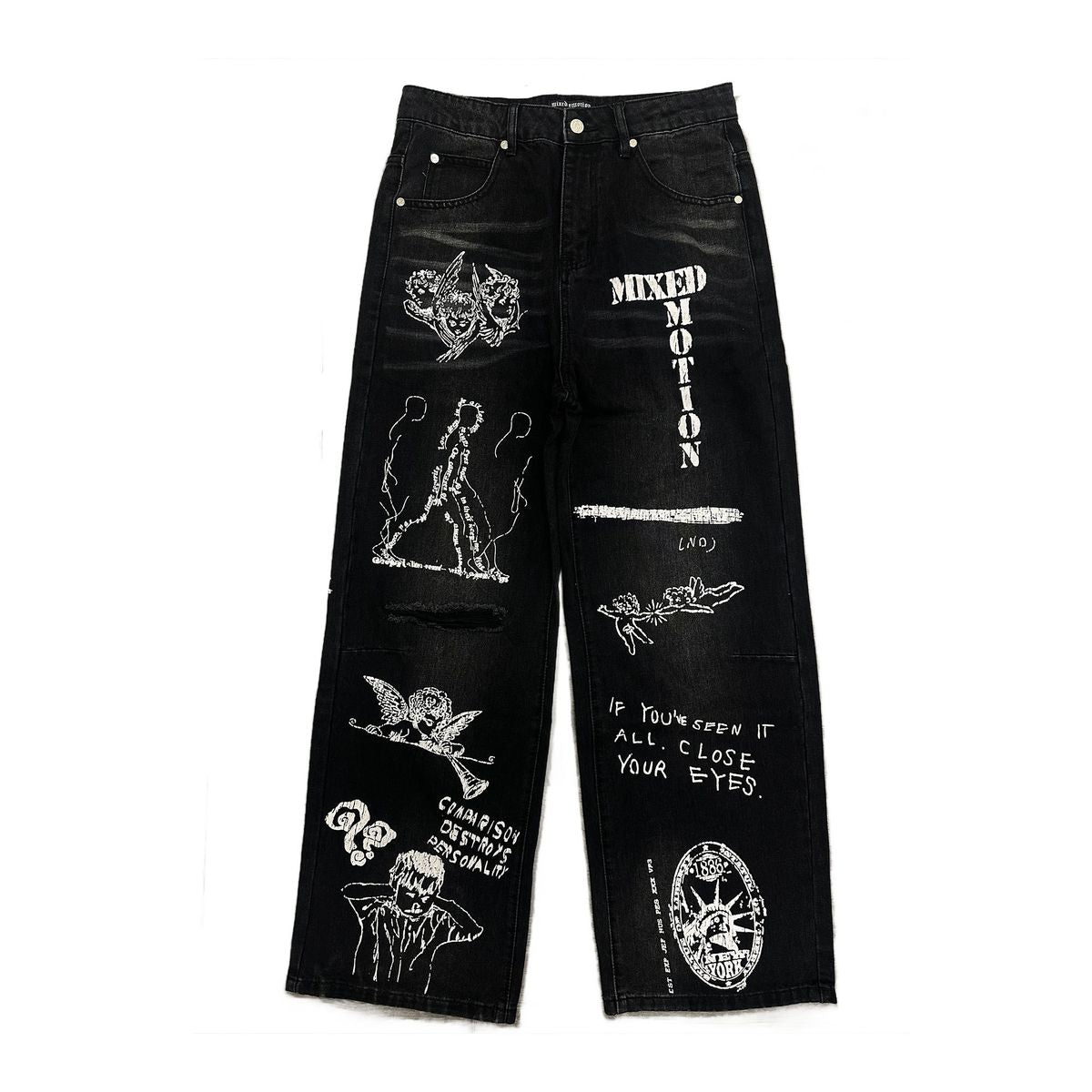 Mix Emoxion 👖 Black “Canvas” Denim BAGIE