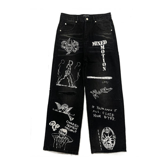 Mix Emoxion 👖 Black “Canvas” Denim BAGIE