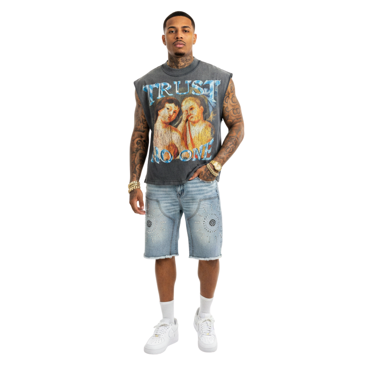 RARE PEACE WASHED HEAVY TEE W/