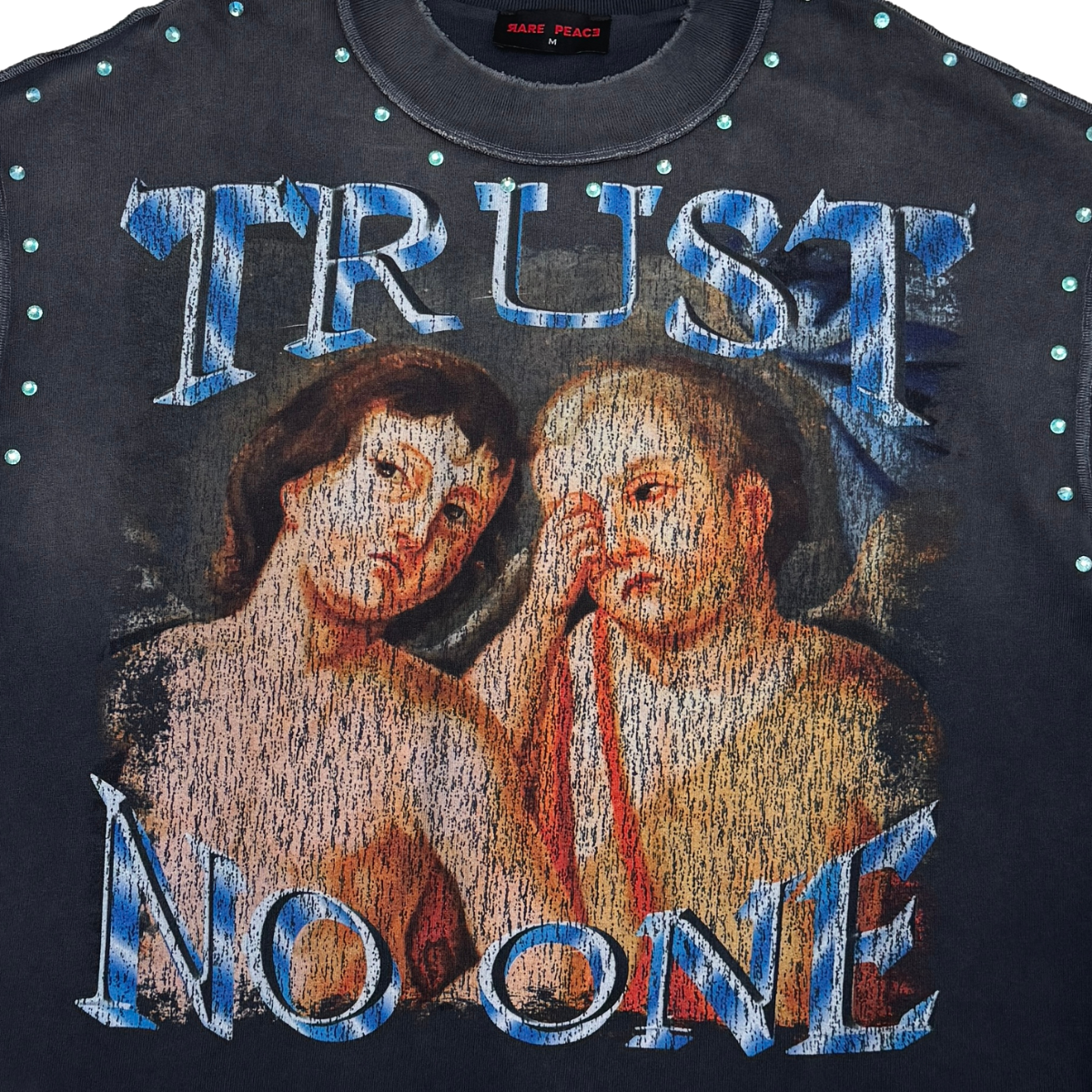 RARE PEACE WASHED HEAVY TEE W/